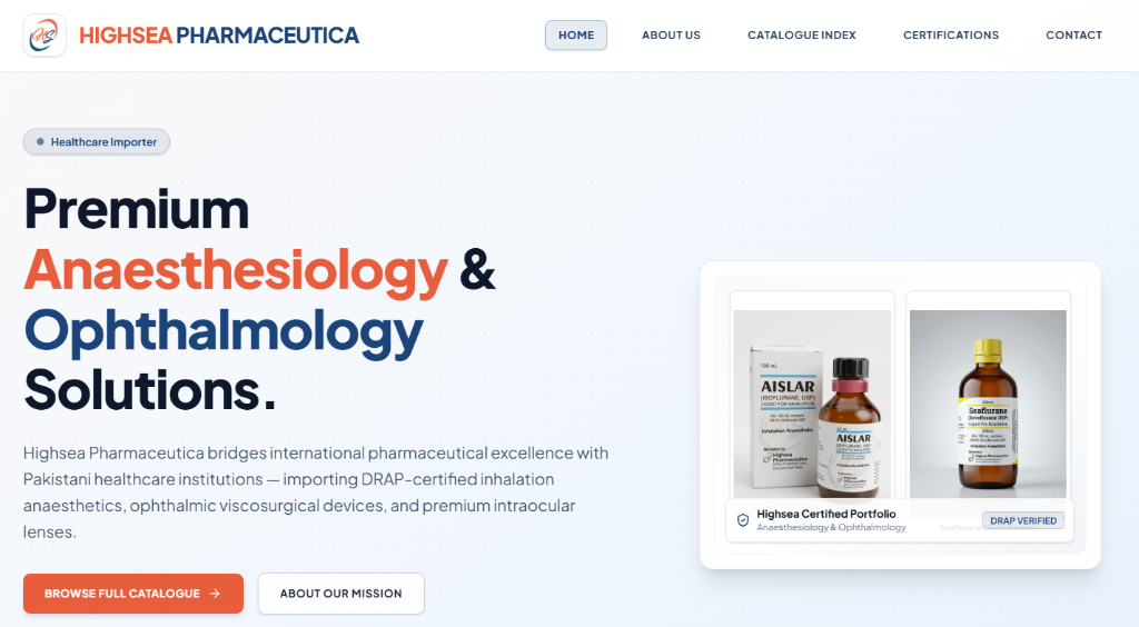 HighSea Pharmaceutica Web Platform